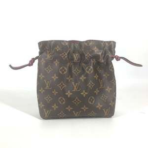 LOUIS VUITTON Authentic Brown Monogram Canvas Noe Pouch
